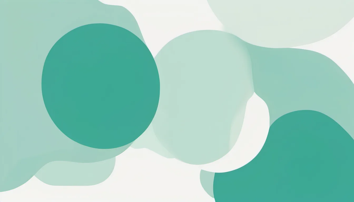 Abstract method grid illustration in teal and pale mint on white — decorative header for About Freezer Data