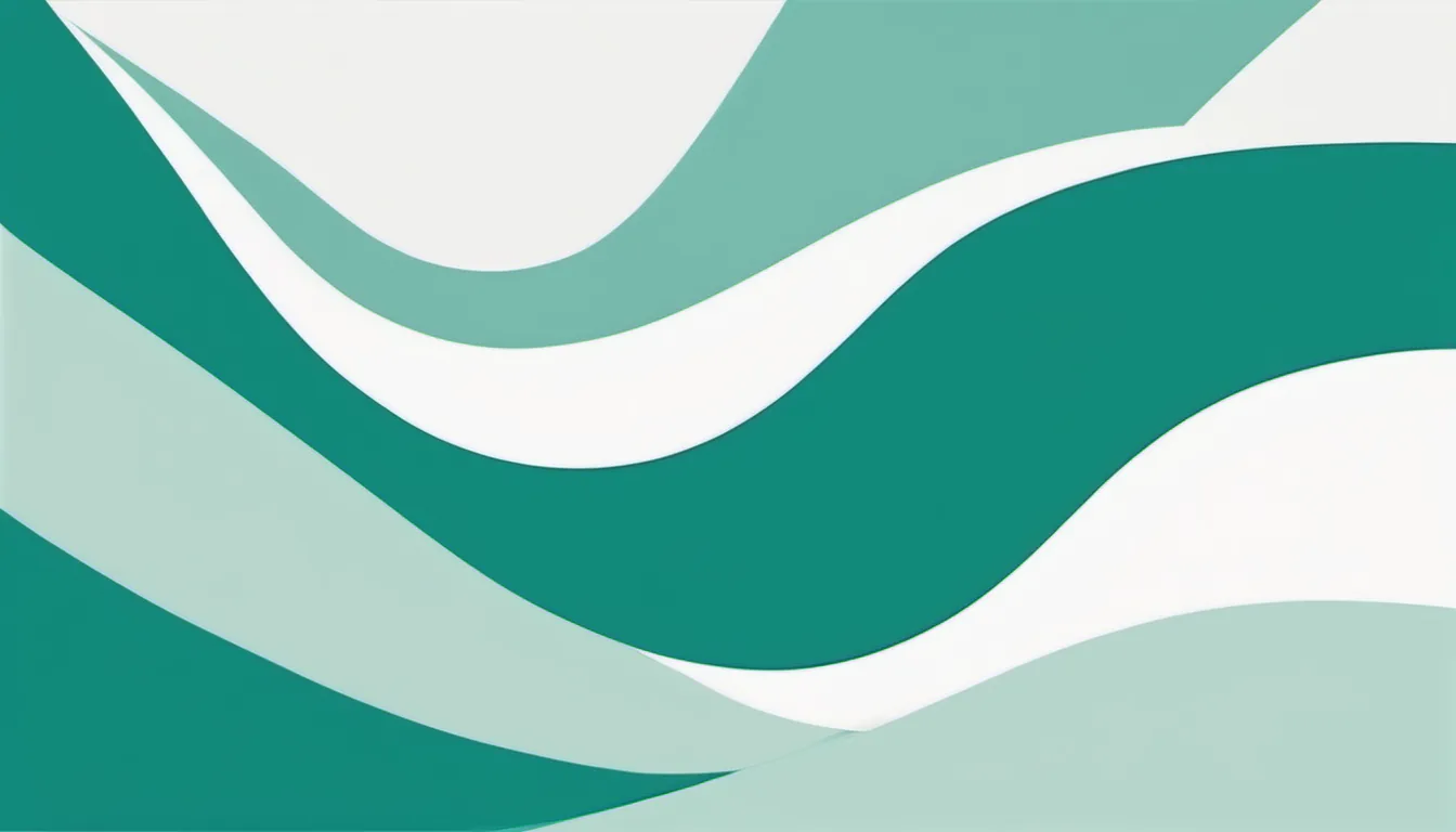 Abstract open frame illustration in teal and pale mint on white — decorative header for Contact Freezer Data