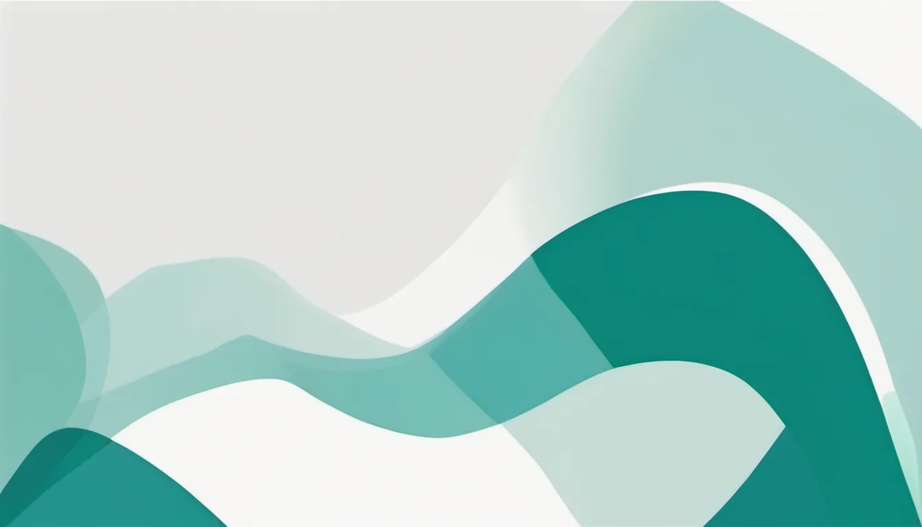 Abstract sorting lattice illustration in teal and pale mint on white — decorative header for Freezer Finder: Match a Freezer to Your Space