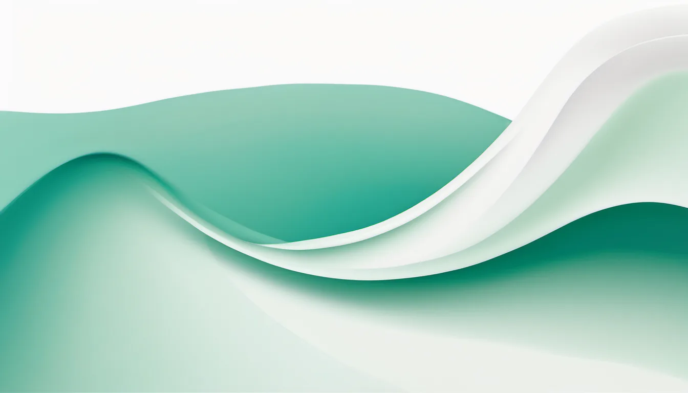 Abstract ambient range bar illustration in teal and pale mint on white — decorative header for Garage-Ready Freezers Compared on Published Specs