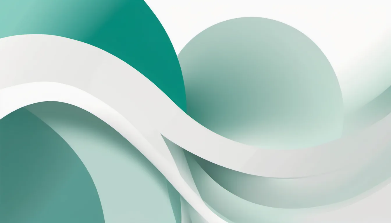 Abstract distribution curve illustration in teal and pale mint on white — decorative header for How We Compile These Figures