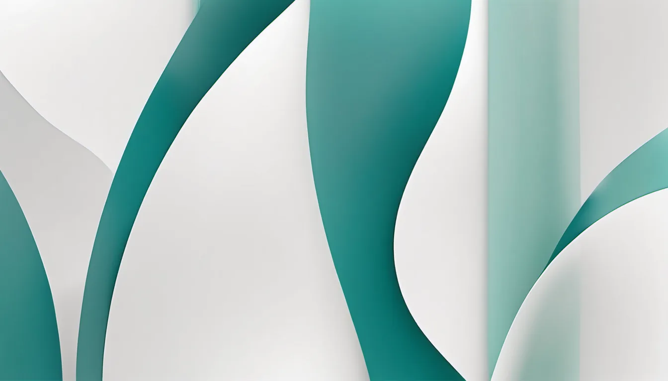 Abstract vertical shelf rhythm illustration in teal and pale mint on white — decorative header for Upright Freezers Compared on Published Specs